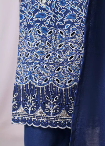 WK-2528-EMB- 3 Piece Khaddar Emboidered Stitched Suit