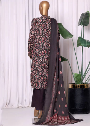 WK-2530-EMB- 3 Piece Khaddar Emboidered Stitched Suit