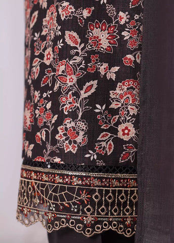 WK-2530-EMB- 3 Piece Khaddar Emboidered Stitched Suit