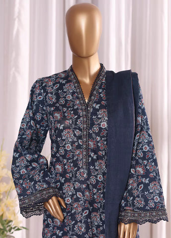 WK-2531-EMB- 3 Piece Khaddar Emboidered Stitched Suit