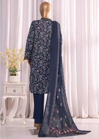 WK-2531-EMB- 3 Piece Khaddar Emboidered Stitched Suit