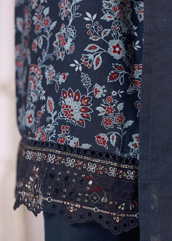 WK-2531-EMB- 3 Piece Khaddar Emboidered Stitched Suit