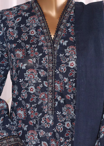 WK-2531-EMB- 3 Piece Khaddar Emboidered Stitched Suit