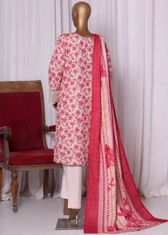 WK-2532-EMB- 3 Piece Khaddar Emboidered Stitched Suit