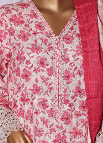 WK-2532-EMB- 3 Piece Khaddar Emboidered Stitched Suit