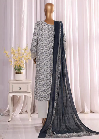 WK-2534-EMB- 3 Piece Khaddar Emboidered Stitched Suit