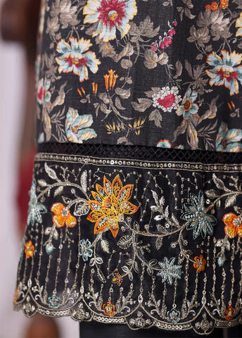 WK-2535-EMB- 3 Piece Khaddar Emboidered Stitched Suit