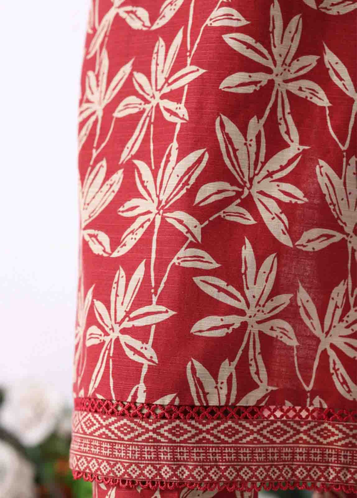 Bin Saeed Fabric - WK-2539- 3 Piece Khaddar Printed Stitched Suit