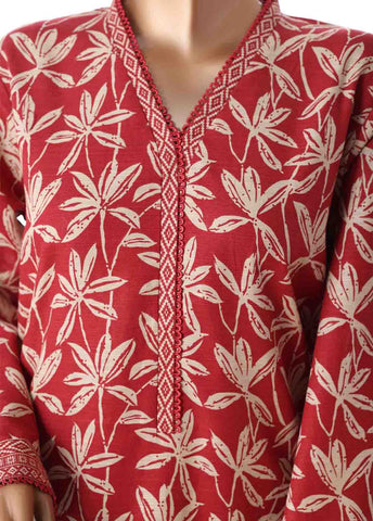 Bin Saeed Fabric - WK-2539- 3 Piece Khaddar Printed Stitched Suit