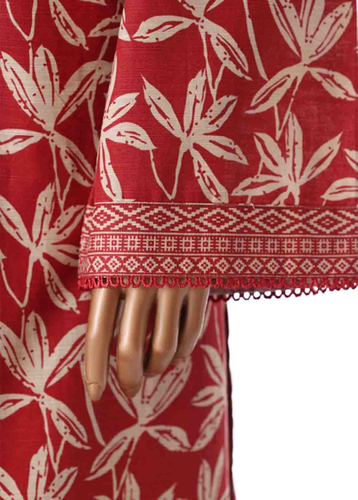 Bin Saeed Fabric - WK-2539- 3 Piece Khaddar Printed Stitched Suit