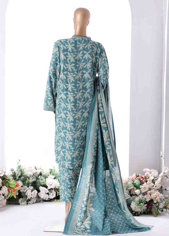 Bin Saeed Fabric - WK-2540- 3 Piece Khaddar Printed Stitched Suit