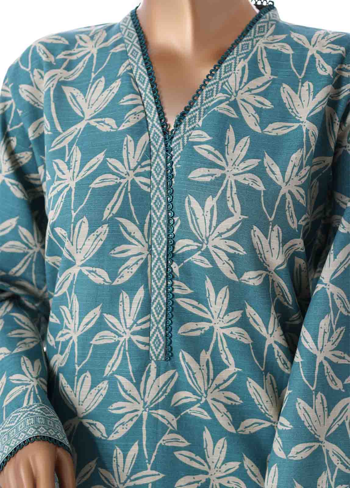 Bin Saeed Fabric - WK-2540- 3 Piece Khaddar Printed Stitched Suit