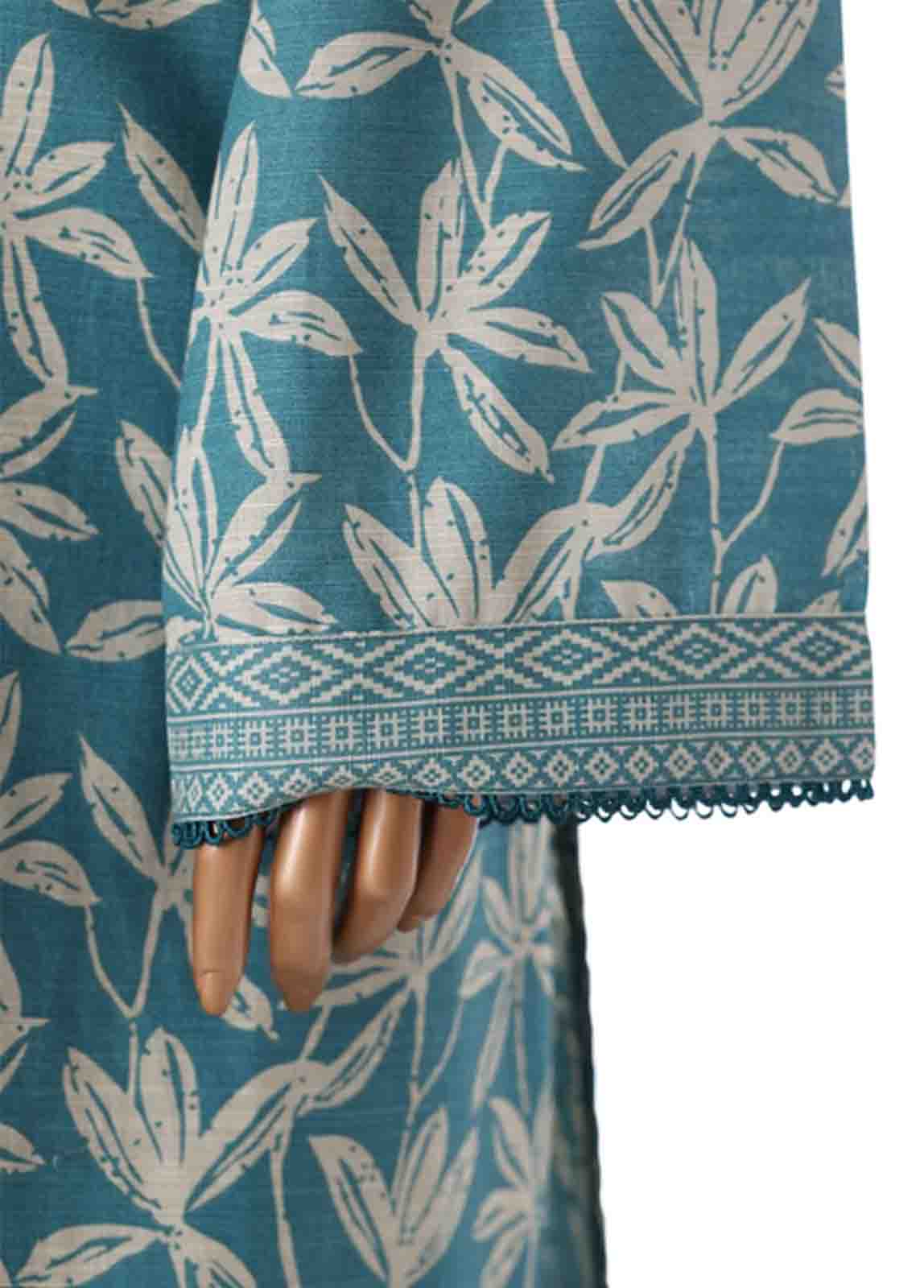 Bin Saeed Fabric - WK-2540- 3 Piece Khaddar Printed Stitched Suit