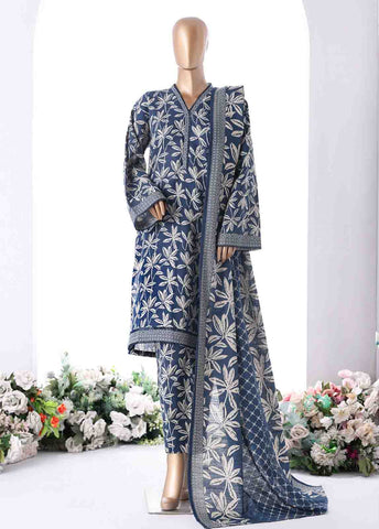 Bin Saeed Fabric - WK-2541- 3 Piece Khaddar Printed Stitched Suit