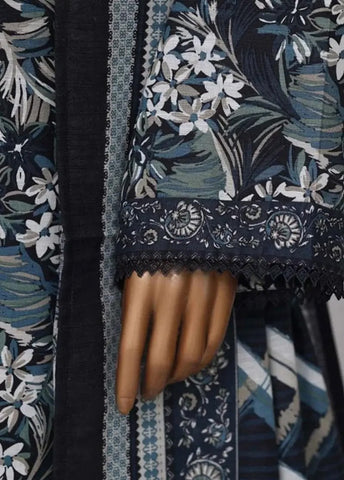 Bin Saeed Fabric - WK-2543-PR- 3 Piece Khaddar Printed Stitched Suit