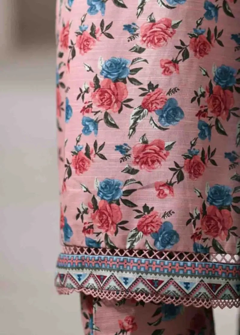 Bin Saeed Fabric - WK-2550-PR- 3 Piece Khaddar Printed Stitched Suit
