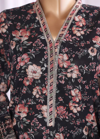 WK-2556-EMB- 3 Piece Khaddar Emboidered Stitched Suit