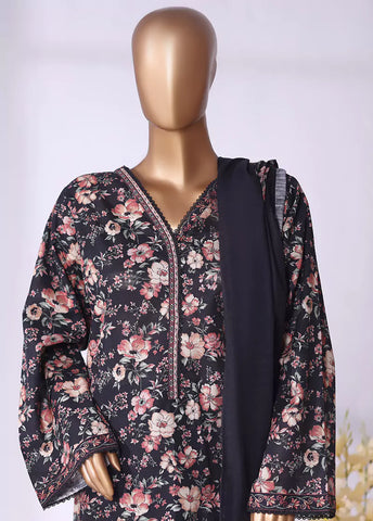 WK-2556-PR- 3 Piece Khaddar Printed Stitched Suit