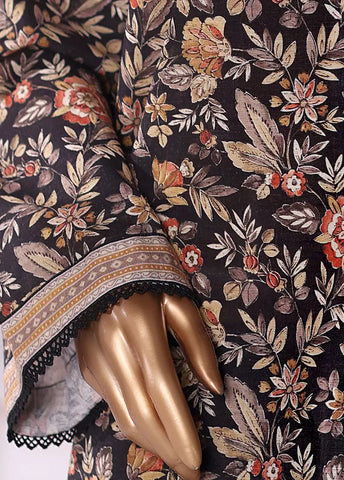 3 Piece Printed MultiColor Khaddar Shirt with Trouser & Dupatta