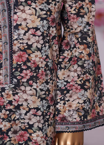 3 Piece Printed MultiColor Khaddar Shirt with Trouser & Dupatta