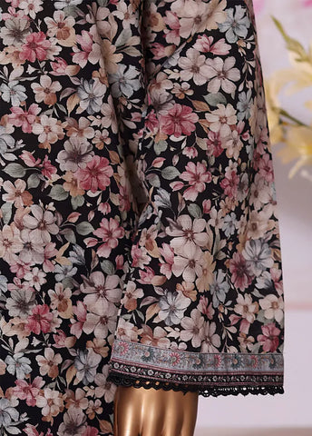 3 Piece Printed MultiColor Khaddar Shirt with Trouser & Dupatta