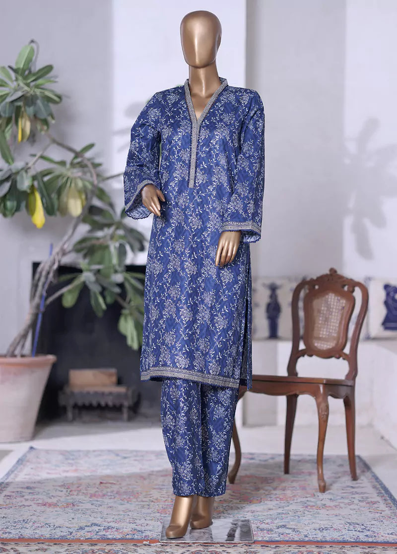 WK-2582-2- 2 Piece Khaddar Printed Stitched Suit