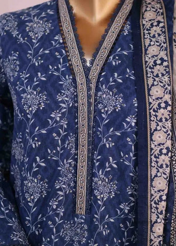 Bin Saeed Fabric - WK-2582-PR- 3 Piece Khaddar Printed Stitched Suit