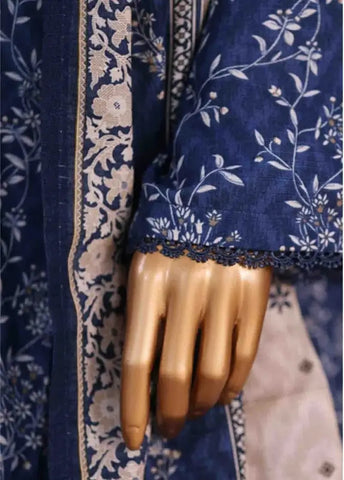 Bin Saeed Fabric - WK-2582-PR- 3 Piece Khaddar Printed Stitched Suit