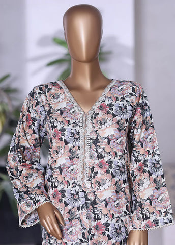 WK-2584-2- 2 Piece Khaddar Printed Stitched Suit
