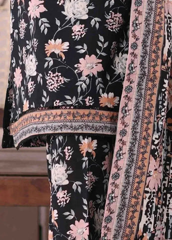 Bin Saeed Fabric - WK-2585-PR- 3 Piece Khaddar Printed Stitched Suit