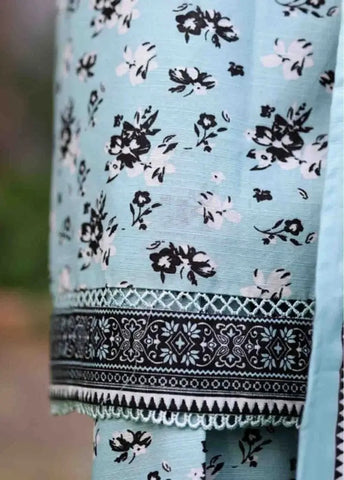 Bin Saeed Fabric - WK-2586-PR- 3 Piece Khaddar Printed Stitched Suit