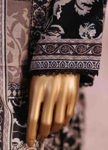 Bin Saeed Fabric - WK-2589-PR- 3 Piece Khaddar Printed Stitched Suit