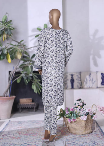 WK-2592-2- 2 Piece Khaddar Printed Stitched Suit