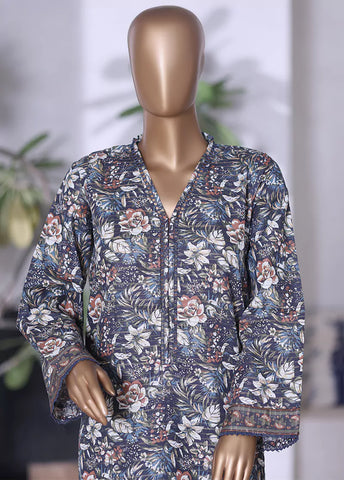 WK-2594-2- 2 Piece Khaddar Printed Stitched Suit