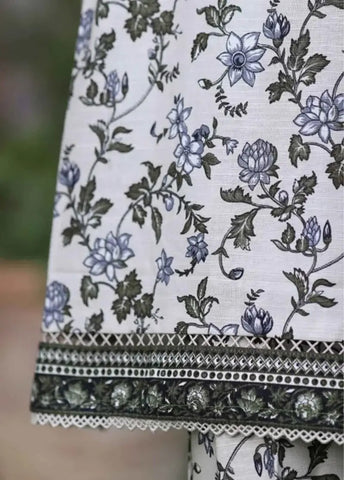 Bin Saeed Fabric - WK-2596-PR- 3 Piece Khaddar Printed Stitched Suit