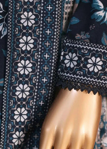 Bin Saeed Fabric - WK-2883-PR- 3 Piece Khaddar Printed Stitched Suit