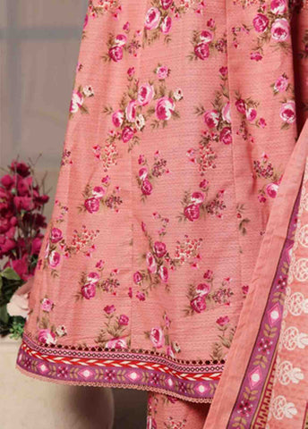 Bin Saeed Fabric - WK-FR-086 A-3 Piece Khaddar Printed Frock Style Suit