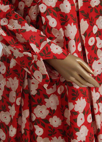 Bin Saeed Fabric - WK-FR-094 A-3 Piece Khaddar Printed Frock Style Suit