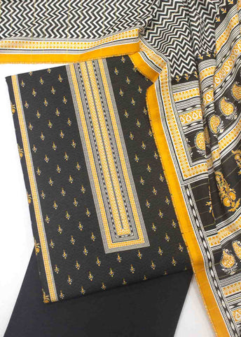 Bin Saeed Fabric - WK-R-043-3 Piece Khaddar Printed UnStitched Suit