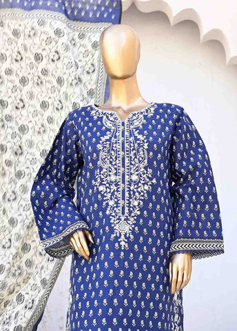 Bin Saeed Fabric - WKE-008-3 Piece Khaddar Embroidered collection