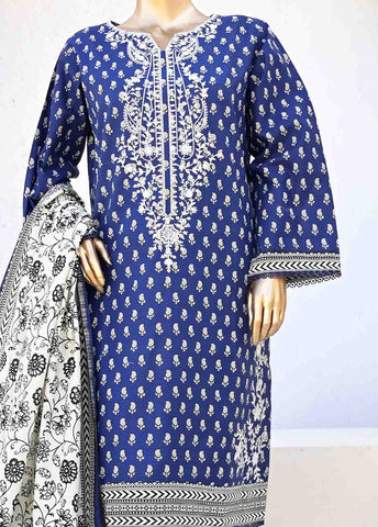 Bin Saeed Fabric - WKE-008-3 Piece Khaddar Embroidered collection