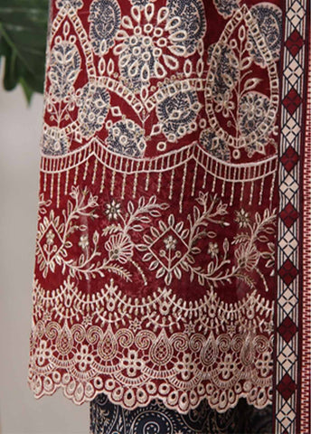 Bin Saeed Fabric - WKE-009 M-3 Piece Khaddar Embroidered Stitched Suit