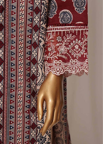 Bin Saeed Fabric - WKE-009 M-3 Piece Khaddar Embroidered Stitched Suit