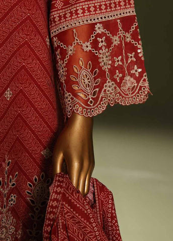 Bin Saeed Fabric - WKE-0123 S-3 Piece Khaddar Embroidered Stitched Suit