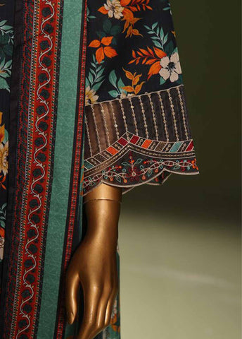 Bin Saeed Fabric - WKE-0124 B-3 Piece Khaddar Embroidered Suit