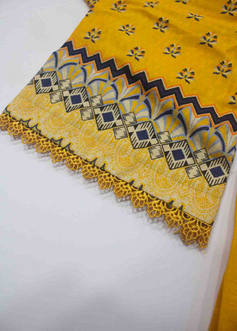 Bin Saeed Fabric - WKE-0126-3 Piece Khaddar Embroidered Suit