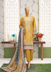 WKE-0127-3 Piece Khaddar Embroidered Suit