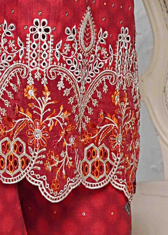 Bin Saeed Fabric - WKE-0128- 3 Piece Khaddar Emboidered Stitched Suit