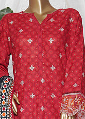 WKE-0128- 3 Piece Khaddar Emboidered Stitched Suit