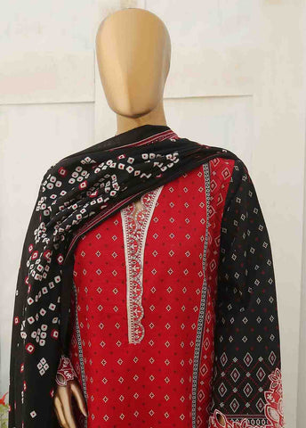 Bin Saeed Fabric - WKE-013- 3 Piece Khaddar Emboidered Stitched Suit